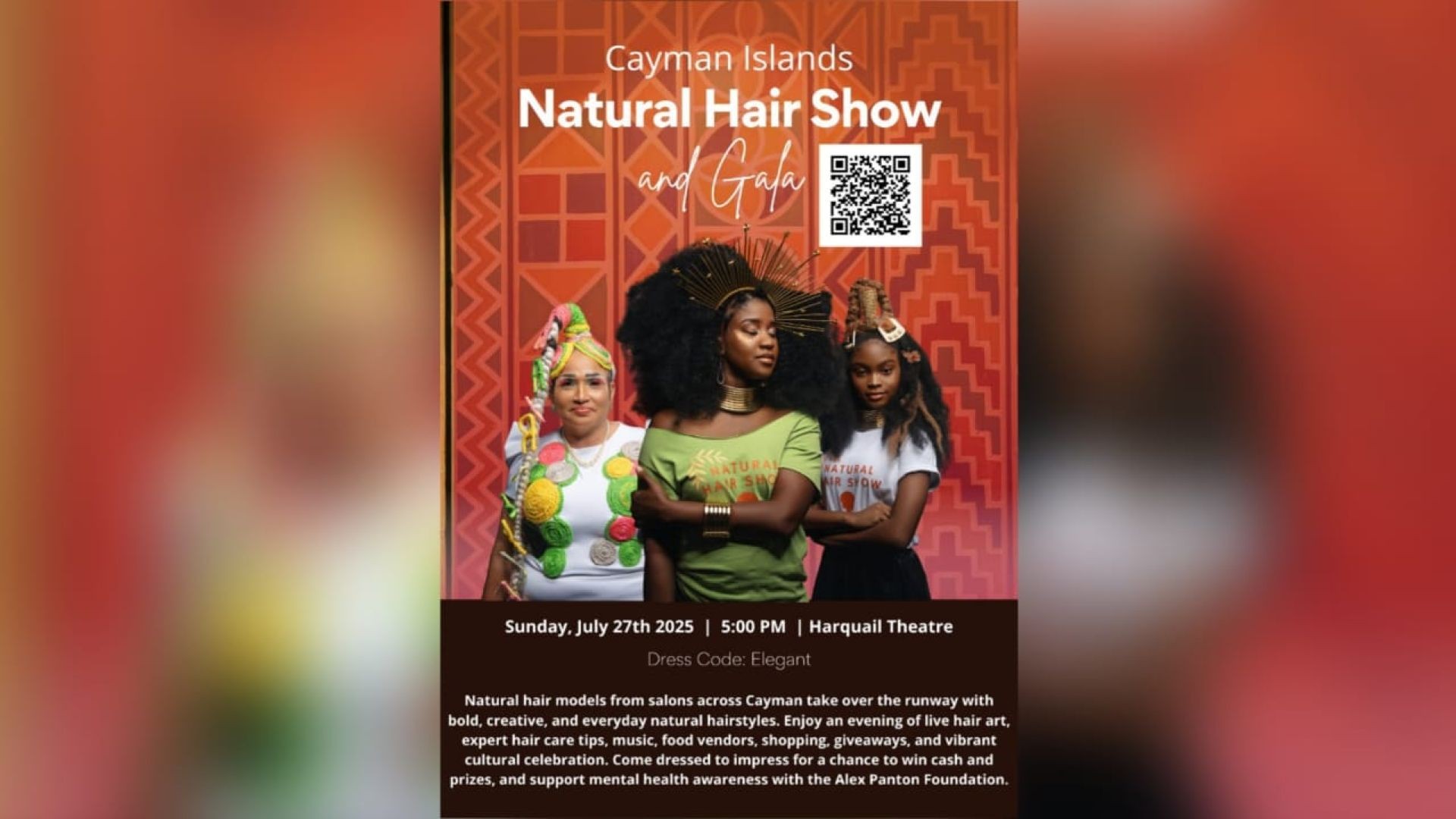 ⁣Cayman Island Natural Hair Show And Gala